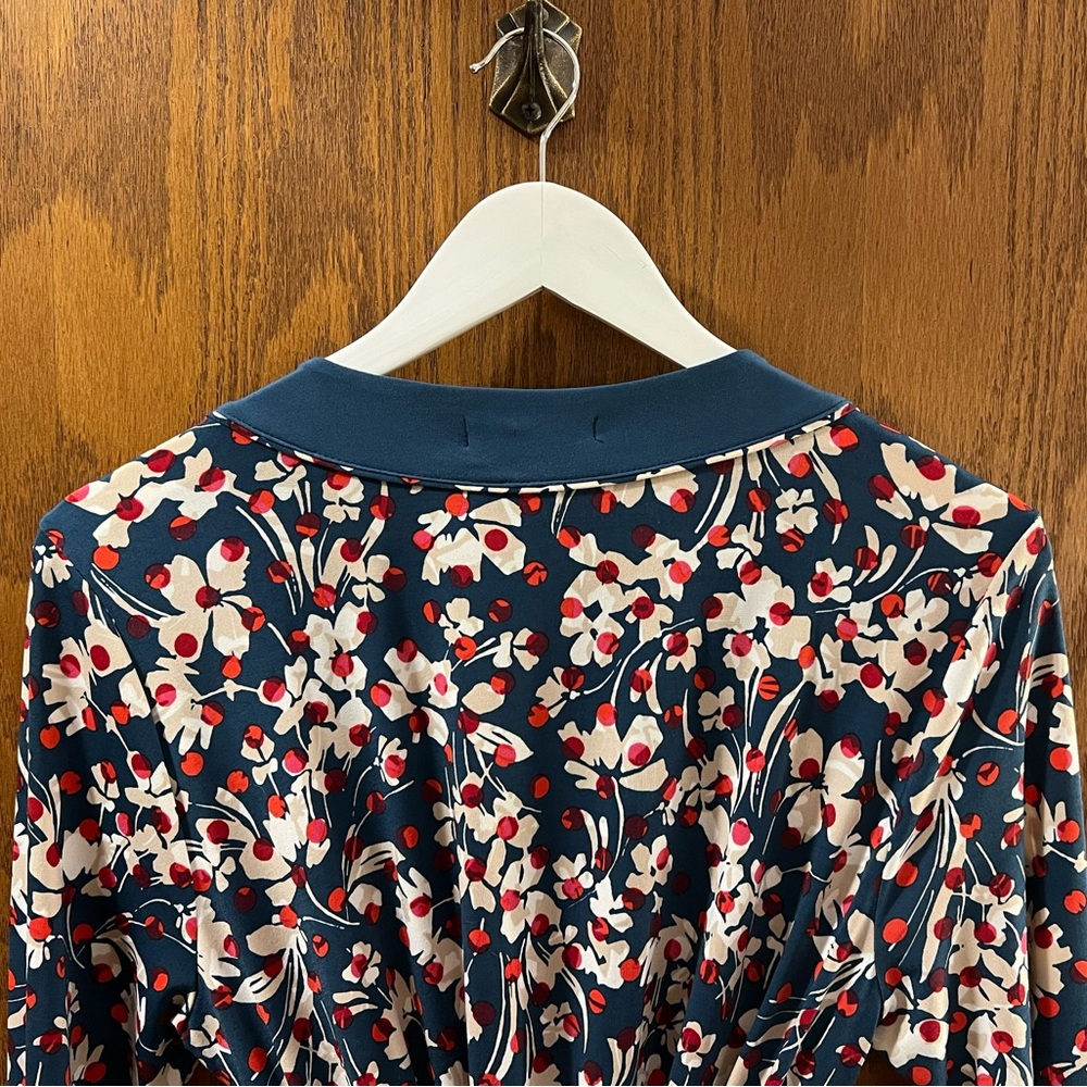 Banana Republic Floral Long Sleeve Wrap Dress - Picture 6 of 7